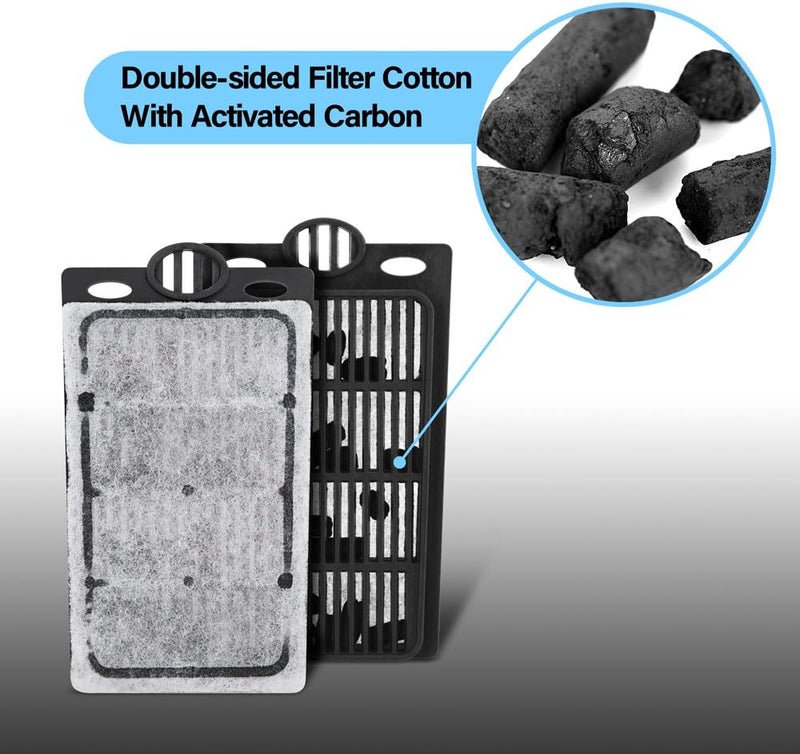 DATOO Replacement Aquarium Filter Cartridges for DTF-01 (10 Pack) - Image 3